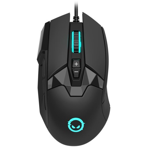 LORGAR Mysz Gamingowa Stricter 579, USB, LED, RGB, Czarna
