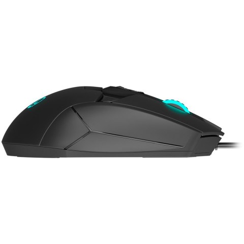 LORGAR Mysz Gamingowa Stricter 579, USB, LED, RGB, Czarna
