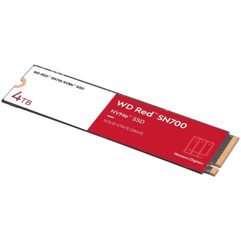WD SSD Red SN700 4TB M.2 2280-D5-M PCIe Gen3 x4 NVMe, Read/Write: 3400/3100 MBps, IOPS 550K/520K, TBW: 5100