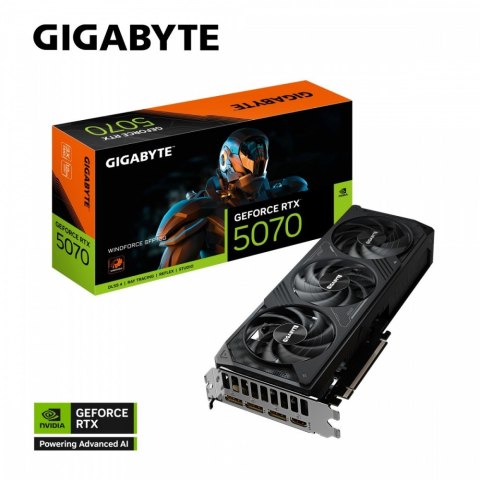 Gigabyte Karta graficzna GeForce RTX 5070 WINDFORCE SFF 12G 192BIT GDDR7 3DP/HDMI