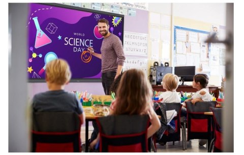 Optoma Monitor interaktywny 65 cali 5653RK 8GB RAM / 64 GB ROM, 2x 18W speaker + 2x 8W subwoofer, 8 mikrofonów, 50-finger mutitouch, ze