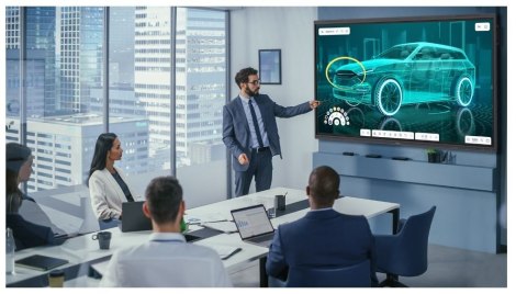 Optoma Monitor interaktywny 65 cali 5653RK 8GB RAM / 64 GB ROM, 2x 18W speaker + 2x 8W subwoofer, 8 mikrofonów, 50-finger mutitouch, ze