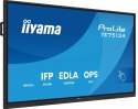 IIYAMA Monitor 75 cali TE7513A-B1AG INFRARED, 40pkt, IPS, 4K, 7H, 450cd/m2, WiFi, USB, ANDROID 14, Google EDLA, 2x20W, uchwyt ścienny