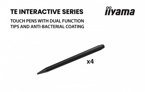 IIYAMA Monitor 75 cali TE7513A-B1AG INFRARED, 40pkt, IPS, 4K, 7H, 450cd/m2, WiFi, USB, ANDROID 14, Google EDLA, 2x20W, uchwyt ścienny