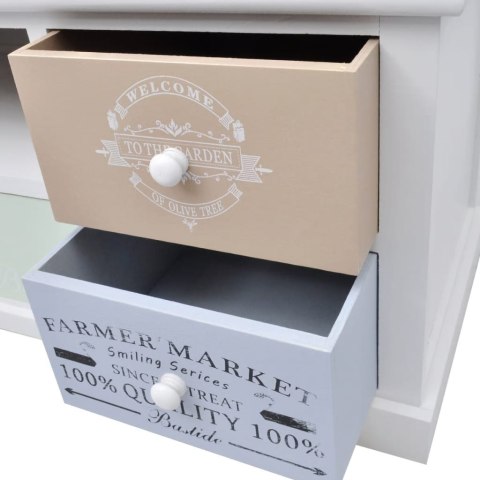 VidaXL Skrinka na TV vo francúzskom štýle, drevená