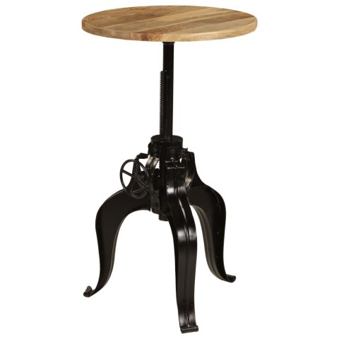 VidaXL Barový stôl masívne mangovníkové drevo 60x(76-110) cm