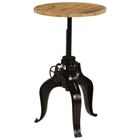 VidaXL Barový stôl masívne mangovníkové drevo 60x(76-110) cm