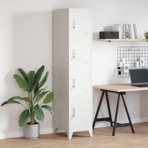 VidaXL Oceľová šatňová skrinka so 4 priehradkami, 38x45x180 cm