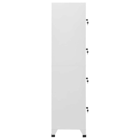 VidaXL Oceľová šatňová skrinka so 4 priehradkami, 38x45x180 cm