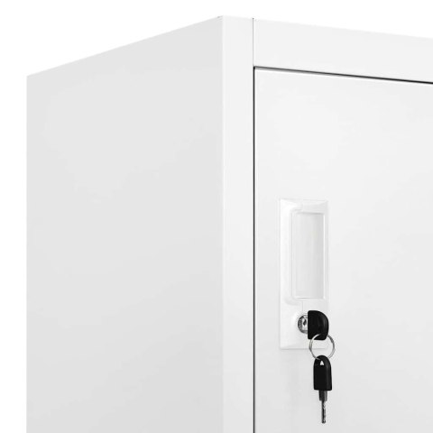 VidaXL Oceľová šatňová skrinka s 18 priehradkami, 90x40x180 cm