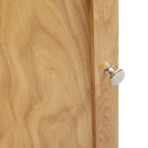 VidaXL Rohová skrinka 59x36x180 cm, dubový masív