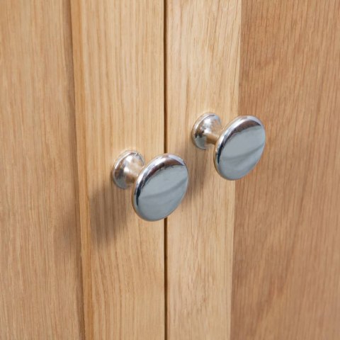 VidaXL Rohová skrinka 80x33,5x78 cm, dubový masív