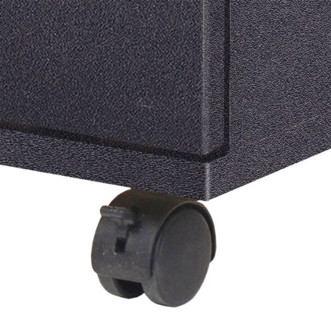 VidaXL Skrinka so zásuvkami 33x45x60 cm, čierna