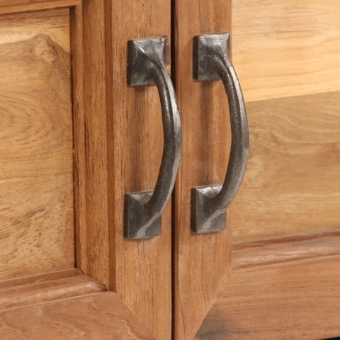 VidaXL TV skrinka, recyklované teakové drevo a oceľ 120x30x40 cm