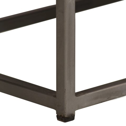 VidaXL TV skrinka, recyklované teakové drevo a oceľ 120x30x40 cm