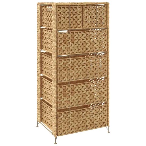 VidaXL Úložná skrinka so 6 košmi, 47x37x100 cm, vodný hyacint