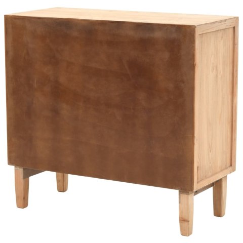 VidaXL Zásuvková skrinka masívne jedľové drevo 80x36x75 cm