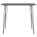 VidaXL Barový stolík čierny 120x60x105 cm