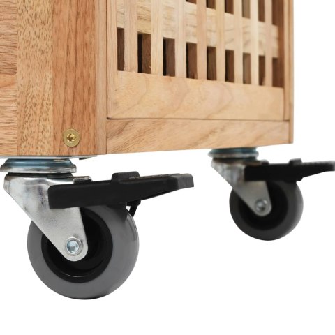 VidaXL Skrinka do kúpeľne 41x41x91 cm masívne orechové drevo