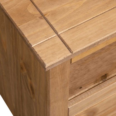 VidaXL Rohová TV skrinka 93x49x49 cm borovicový masív Panama Range