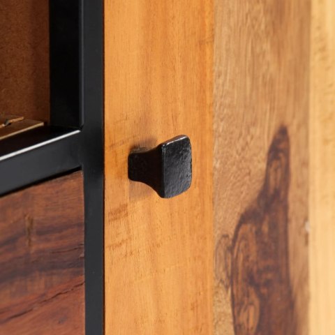 VidaXL TV skrinka 120x30x40 cm, recyklovaný masív a oceľ