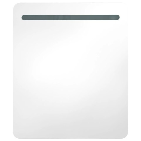 VidaXL LED kúpeľňová zrkadlová skrinka 68x9x80 cm