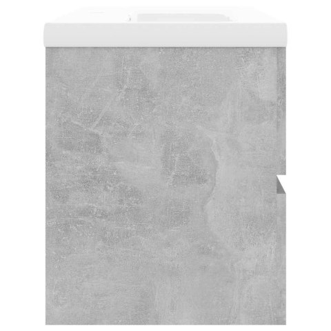 VidaXL Skrinka so vstavaným umývadlom betónová sivá kompozitné drevo