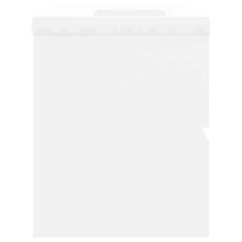 VidaXL Skrinka so vstavaným umývadlom, biela, kompozitné drevo