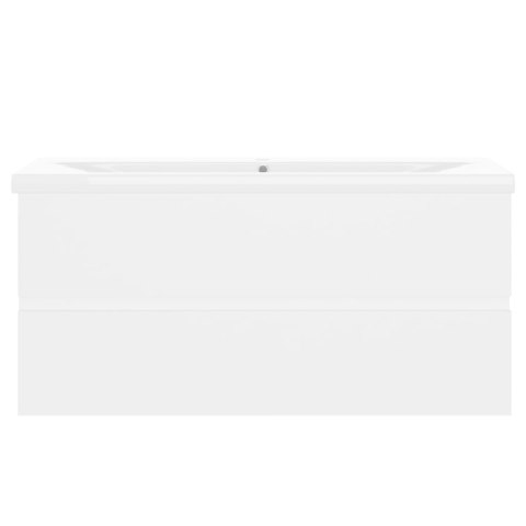 VidaXL Skrinka so vstavaným umývadlom biela kompozitné drevo