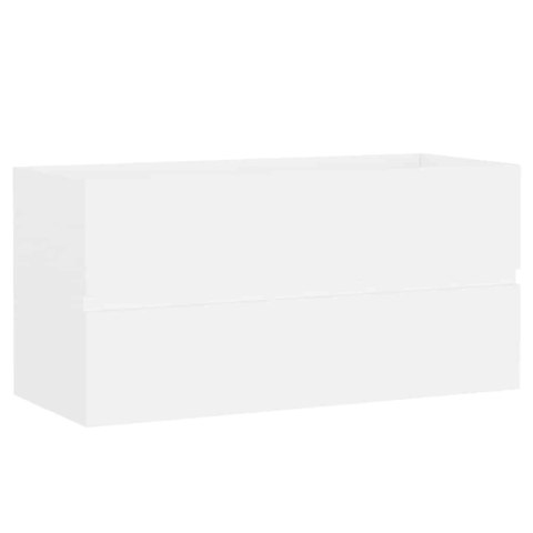 VidaXL Skrinka so vstavaným umývadlom biela kompozitné drevo