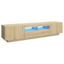 VidaXL TV skrinka s LED svetlami dub sonoma 180x35x40 cm