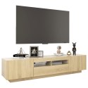 VidaXL TV skrinka s LED svetlami dub sonoma 180x35x40 cm