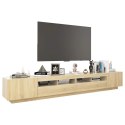 VidaXL TV skrinka s LED svetlami dub sonoma 260x35x40 cm
