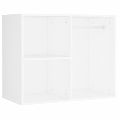 VidaXL Toaletný stolík s LED a 2 skrinkami biele spracované drevo