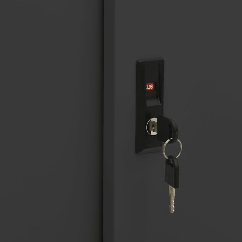 VidaXL Skrinka s posuvnými dverami s boxom na kvetináče antracitová oceľ