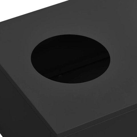 VidaXL Skrinka s posuvnými dverami s boxom na kvety antracitová oceľ