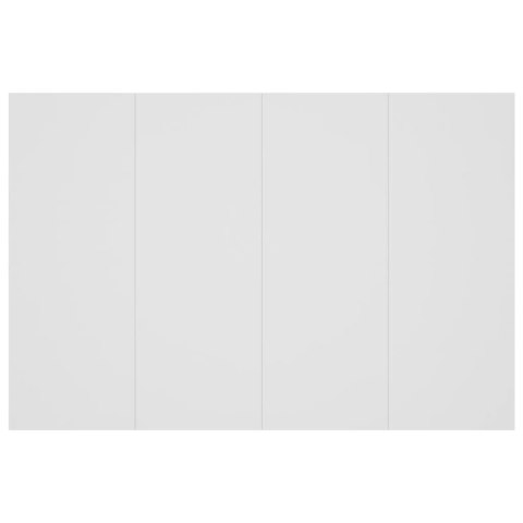 VidaXL Čelo postele so skrinkami biele spracované drevo