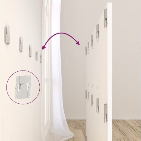 VidaXL Čelo postele so skrinkami biele spracované drevo