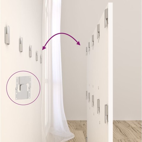 VidaXL Čelo postele so skrinkami biele spracované drevo