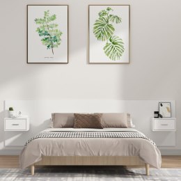 VidaXL Čelo postele so skrinkami biele spracované drevo