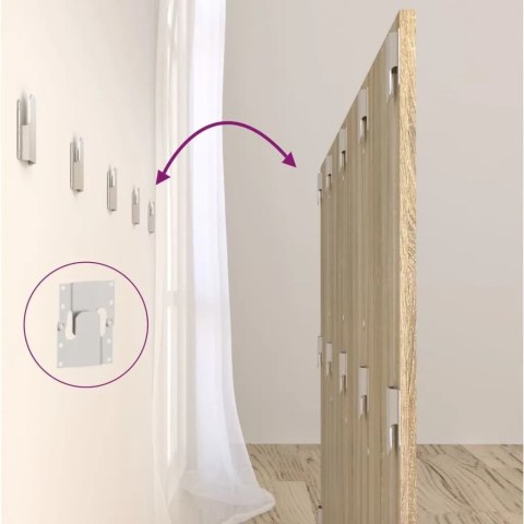 VidaXL Čelo postele so skrinkami dub sonoma spracované drevo