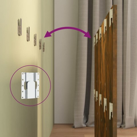 VidaXL Čelo postele so skrinkami dymový dub spracované drevo