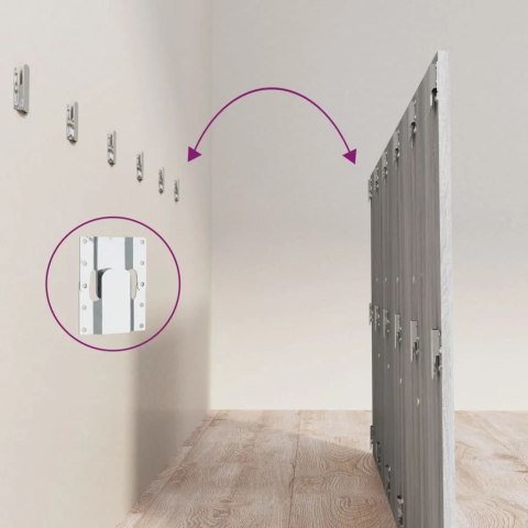 VidaXL Čelo postele so skrinkami sivé sonoma spracované drevo