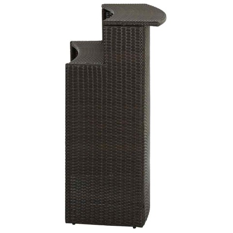 VidaXL Záhradný barový stôl hnedý 120x55x110 cm polyratan