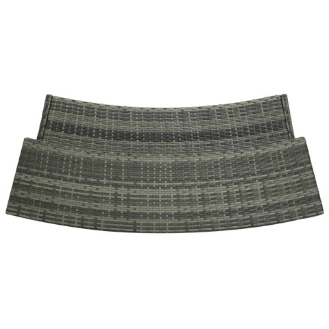 VidaXL Záhradný barový stôl sivý 120x55x110 cm polyratan