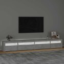 VidaXL TV skrinka s LED svetlami betónová sivá 270 x 35 x 40 cm