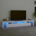 VidaXL TV skrinka s LED svetlami biela 260x36,5x40 cm