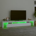 VidaXL TV skrinka s LED svetlami biela 260x36,5x40 cm