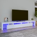 VidaXL TV skrinka s LED svetlami biela 260x36,5x40 cm