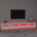 VidaXL TV skrinka s LED svetlami biela 270x35x40 cm